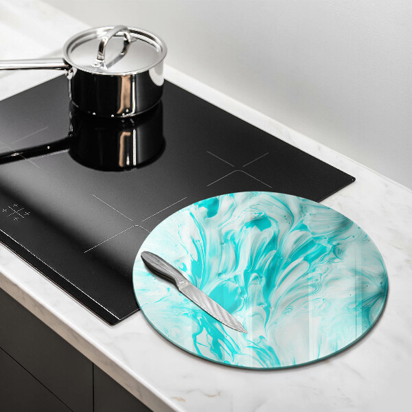 Glas Ceranfeldabdeckung Spritzschutz Abstraktionsfarben