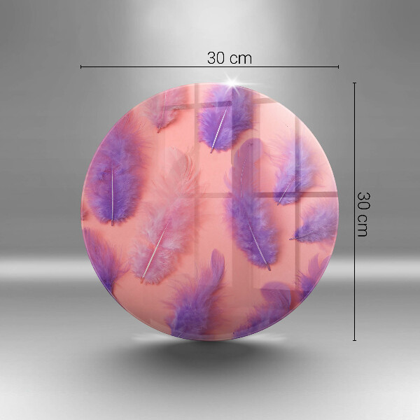 Glas Herdabdeckplatte Flauschige Federn