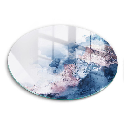 Glas Herdabdeckplatte Abstrakt bemalte Berge