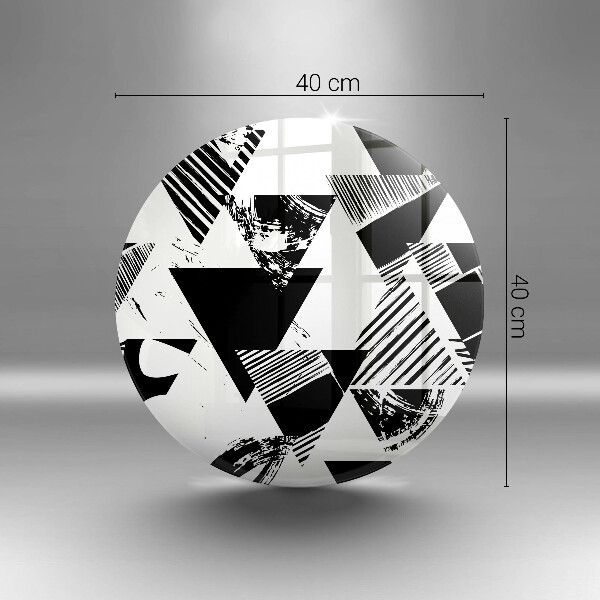 Glas Herdabdeckplatte Geometrische Dreiecke