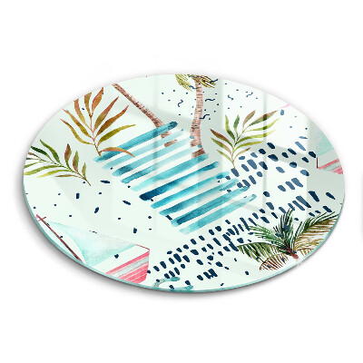 Glas Herdabdeckplatte Feiertagsillustrationen