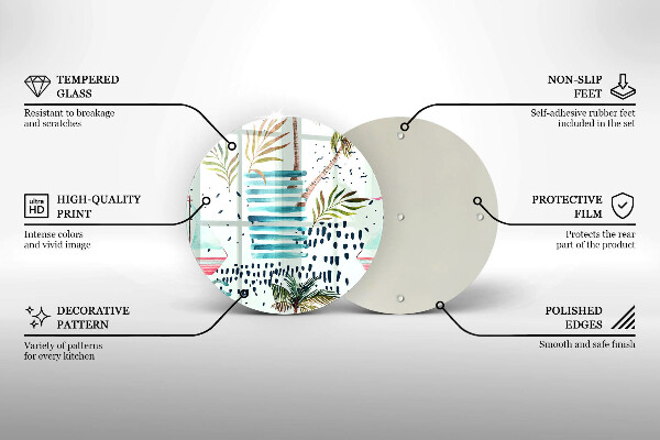 Glas Herdabdeckplatte Feiertagsillustrationen