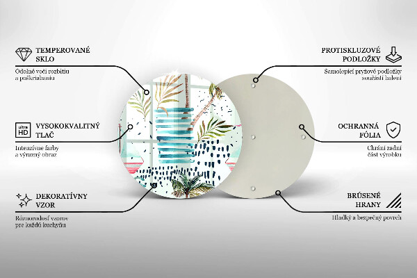 Glas Herdabdeckplatte Feiertagsillustrationen