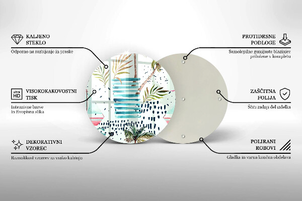 Glas Herdabdeckplatte Feiertagsillustrationen