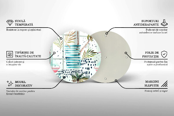 Glas Herdabdeckplatte Feiertagsillustrationen