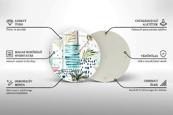 Glas Herdabdeckplatte Feiertagsillustrationen