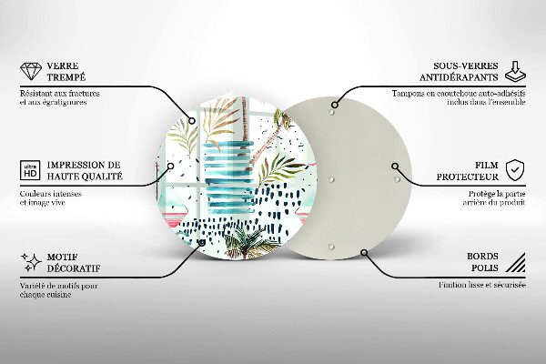 Glas Herdabdeckplatte Feiertagsillustrationen