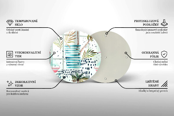 Glas Herdabdeckplatte Feiertagsillustrationen