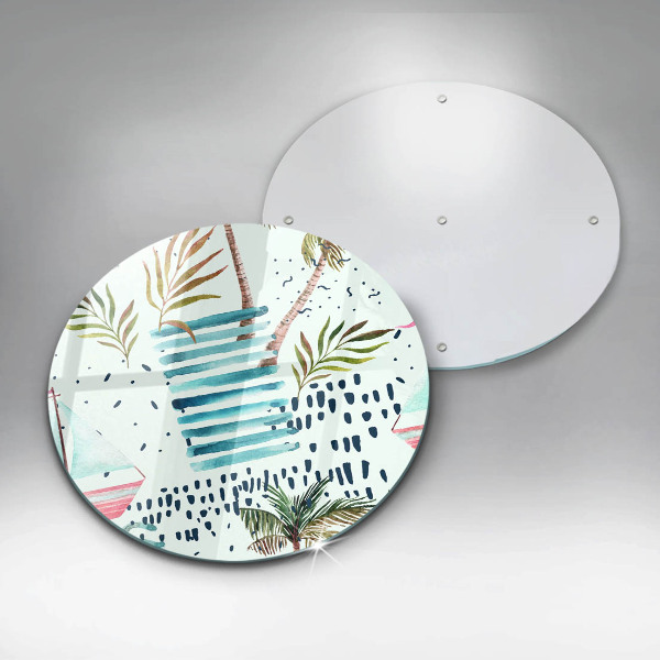 Glas Herdabdeckplatte Feiertagsillustrationen