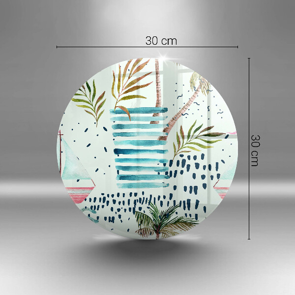 Glas Herdabdeckplatte Feiertagsillustrationen
