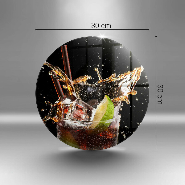 Glas Herdabdeckplatte Mit Eis trinken