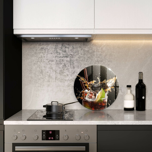 Glas Herdabdeckplatte Mit Eis trinken