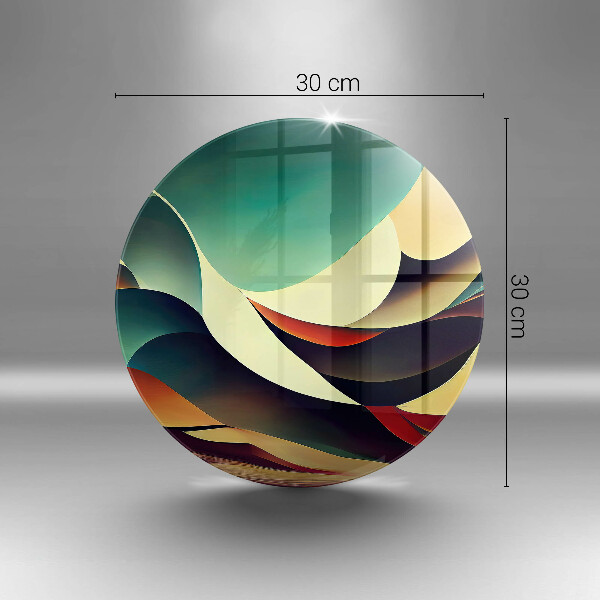Glas Herdabdeckplatte Formabstraktion