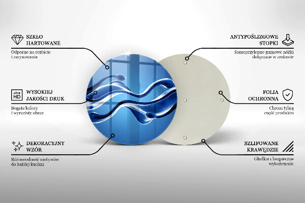 Glas Herdabdeckplatte Flüssige Abstraktion
