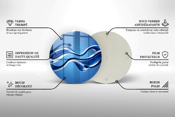 Glas Herdabdeckplatte Flüssige Abstraktion