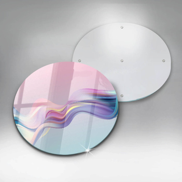 Glas Herdabdeckplatte Pastellabstraktion