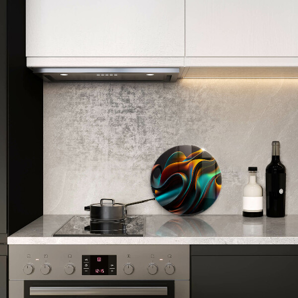 Glas Herdabdeckplatte Bunte Abstraktion