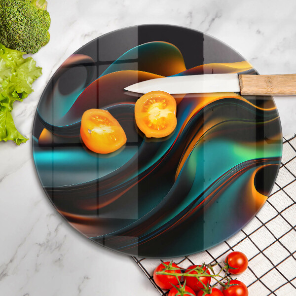 Glas Herdabdeckplatte Bunte Abstraktion