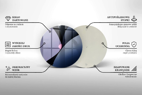 Glas Herdabdeckplatte Abstrakte Formen