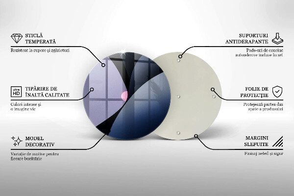 Glas Herdabdeckplatte Abstrakte Formen