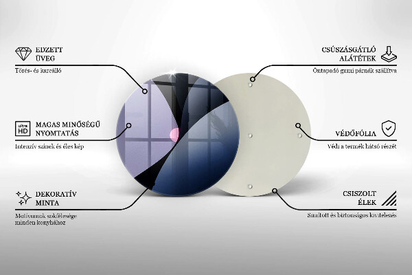 Glas Herdabdeckplatte Abstrakte Formen