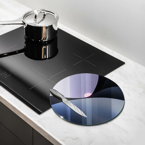 Glas Herdabdeckplatte Abstrakte Formen