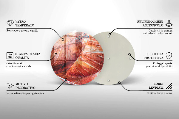 Glas Herdabdeckplatte Grand Canyon