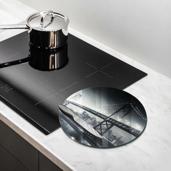 Glas Ceranfeldabdeckung Spritzschutz Benjamin-Franklin-Brücke