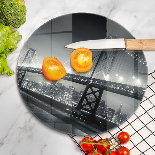 Glas Ceranfeldabdeckung Spritzschutz Benjamin-Franklin-Brücke