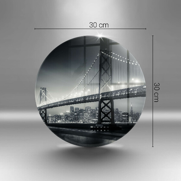 Glas Ceranfeldabdeckung Spritzschutz Benjamin-Franklin-Brücke