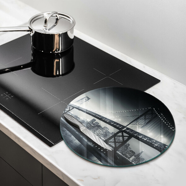 Glas Ceranfeldabdeckung Spritzschutz Benjamin-Franklin-Brücke