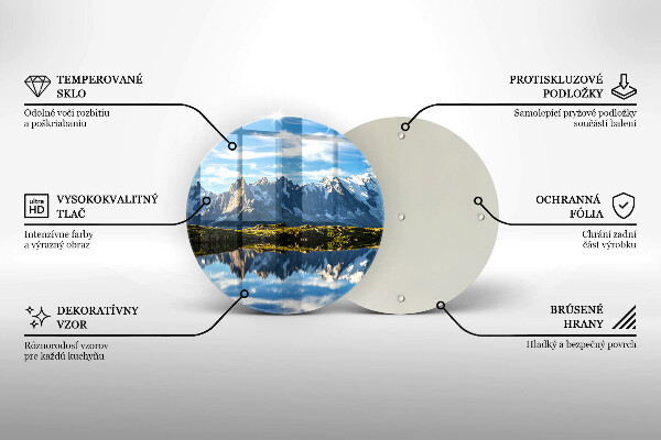 Glas Ceranfeldabdeckung Spritzschutz Berglandschaft