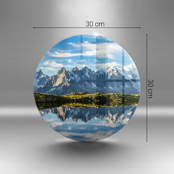 Glas Ceranfeldabdeckung Spritzschutz Berglandschaft