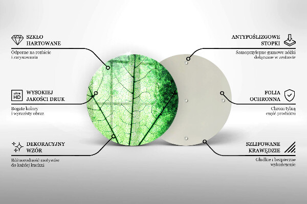 Glas Herdabdeckplatte Dekoratives Aderblatt