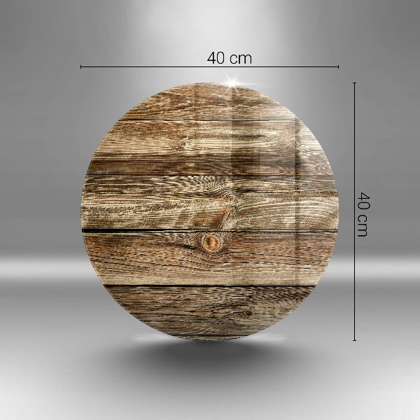 Glas Herdabdeckplatte Holzplankenstruktur