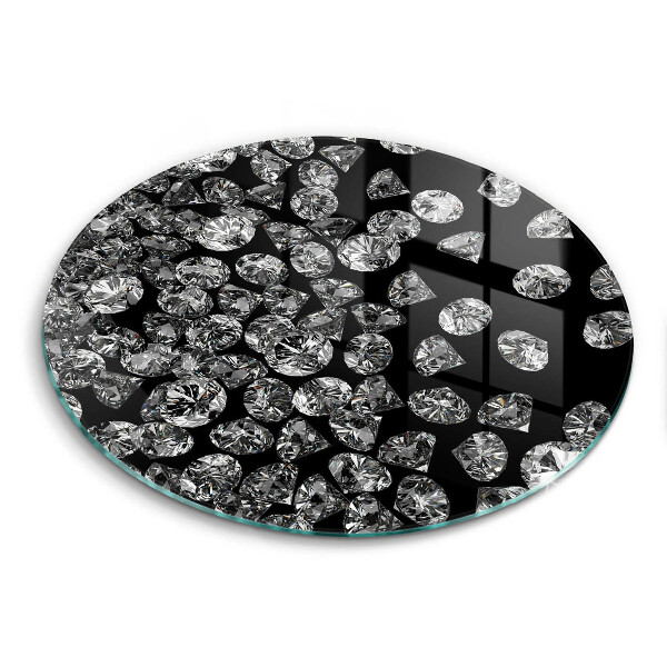 Glas Herdabdeckplatte Diamanten Diamanten