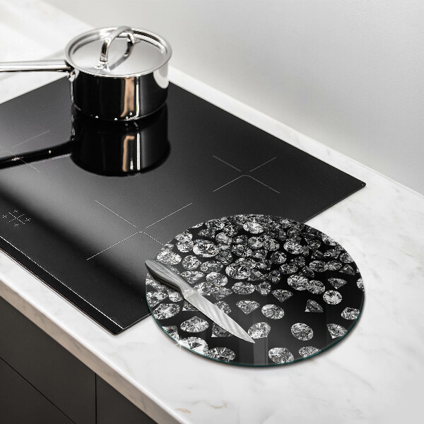 Glas Herdabdeckplatte Diamanten Diamanten