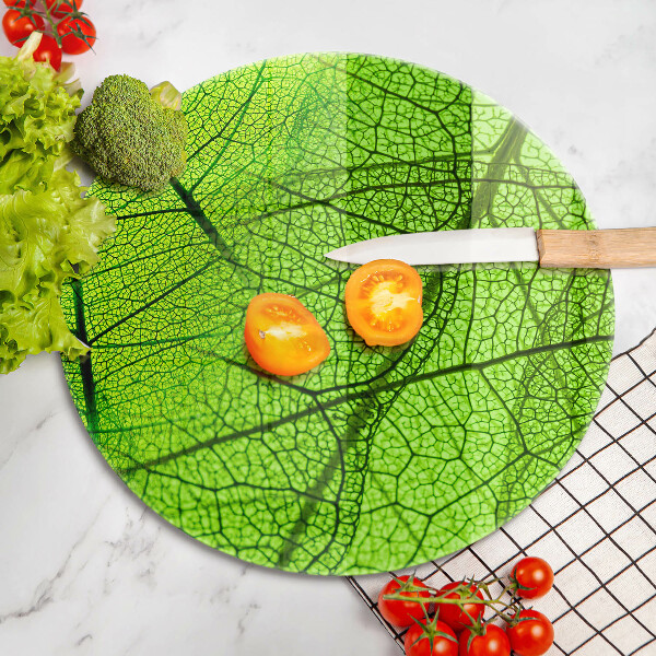 Glas Ceranfeldabdeckung Naturblattadern