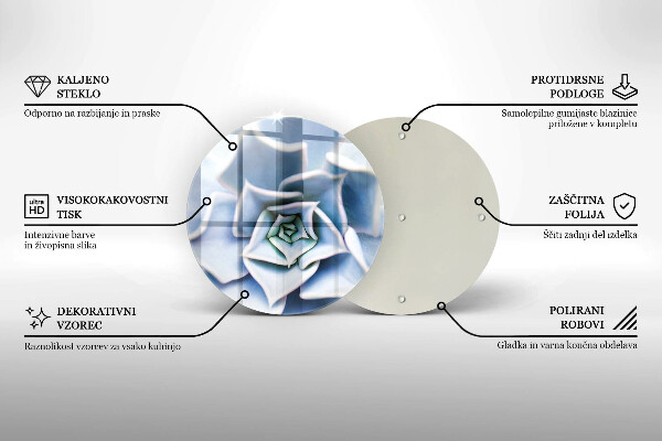 Glas Ceranfeldabdeckung Blumenpflanze