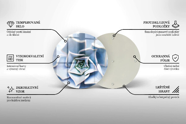 Glas Ceranfeldabdeckung Blumenpflanze