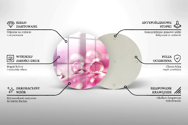 Glas Ceranfeldabdeckung Taublütenblätter