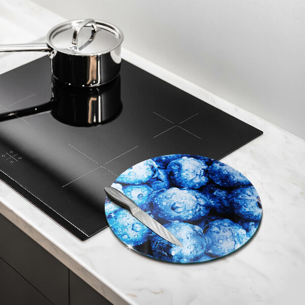 Glas Ceranfeldabdeckung Saftige Blaubeeren