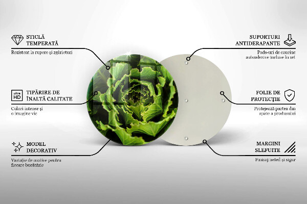 Glas Ceranfeldabdeckung Salatblätter essen