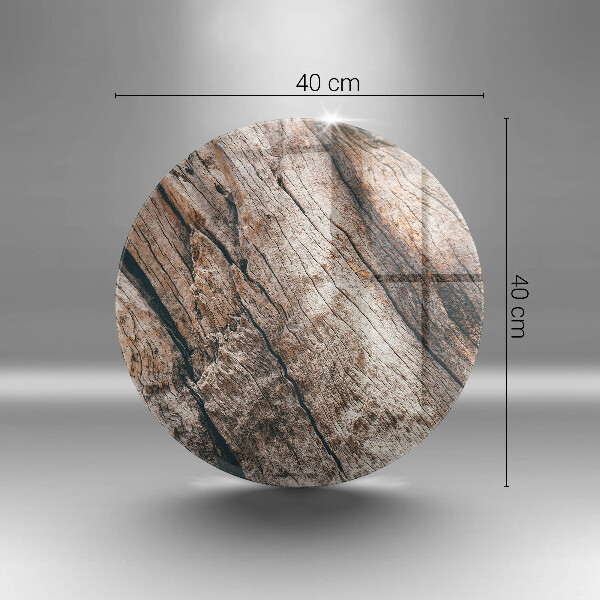 Glas Ceranfeldabdeckung Holzstruktur