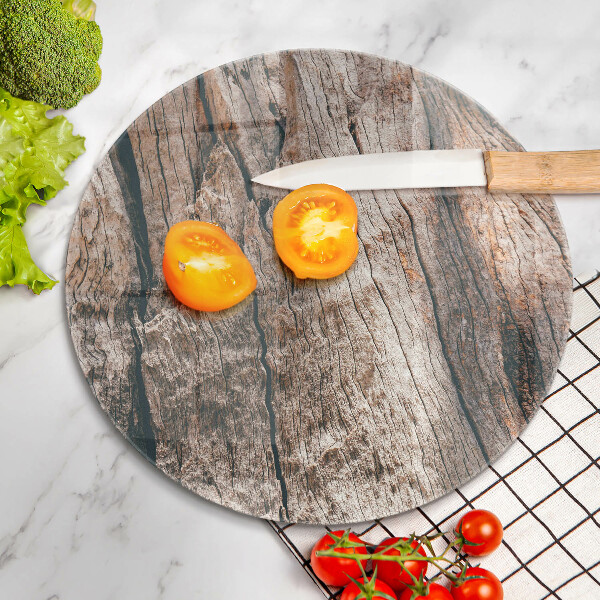 Glas Ceranfeldabdeckung Holzstruktur