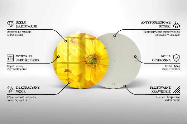 Glas Ceranfeldabdeckung Blütenblätter