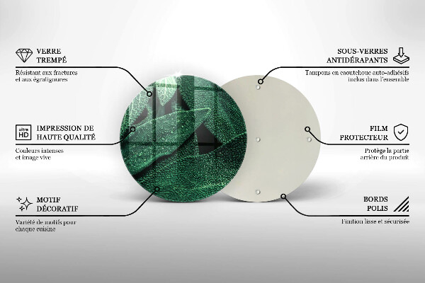 Glas Ceranfeldabdeckung Die Blätter der Pflanze
