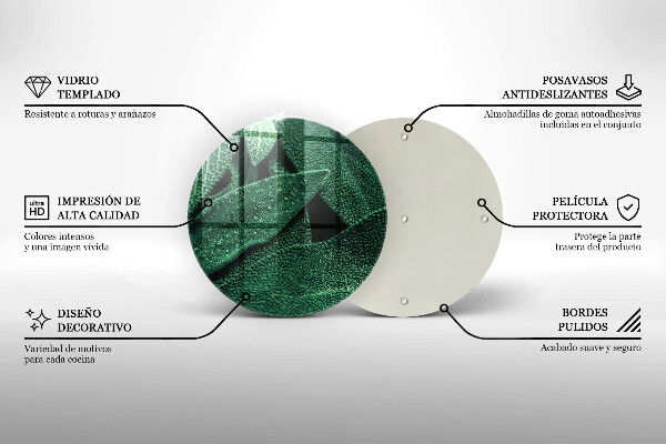 Glas Ceranfeldabdeckung Die Blätter der Pflanze
