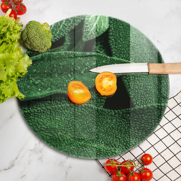 Glas Ceranfeldabdeckung Die Blätter der Pflanze