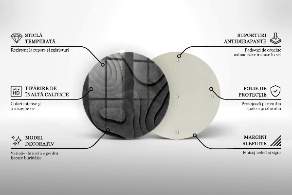 Glas Ceranfeldabdeckung 3D-Steinformen